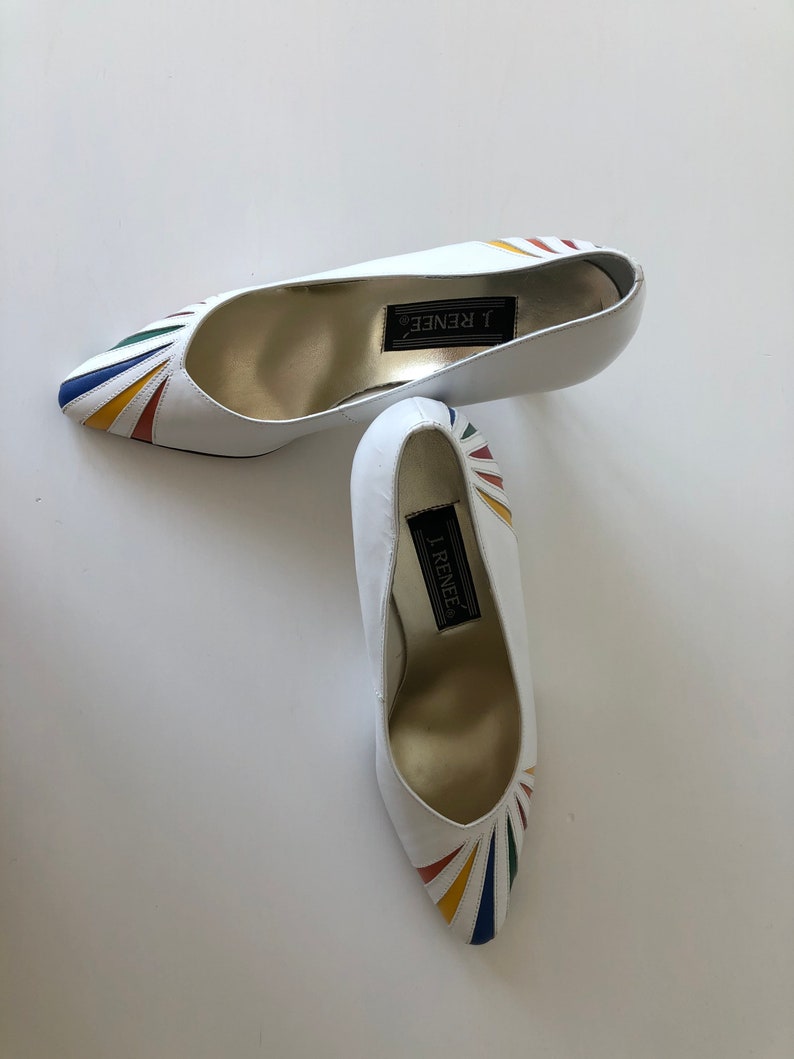 Vintage J Renee Colorful Pumps NWOT Size 7