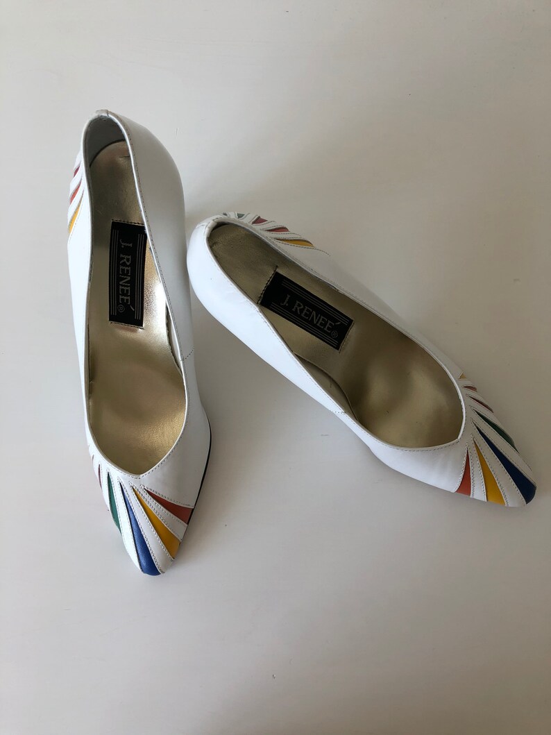 Vintage J Renee Colorful Pumps NWOT Size 7