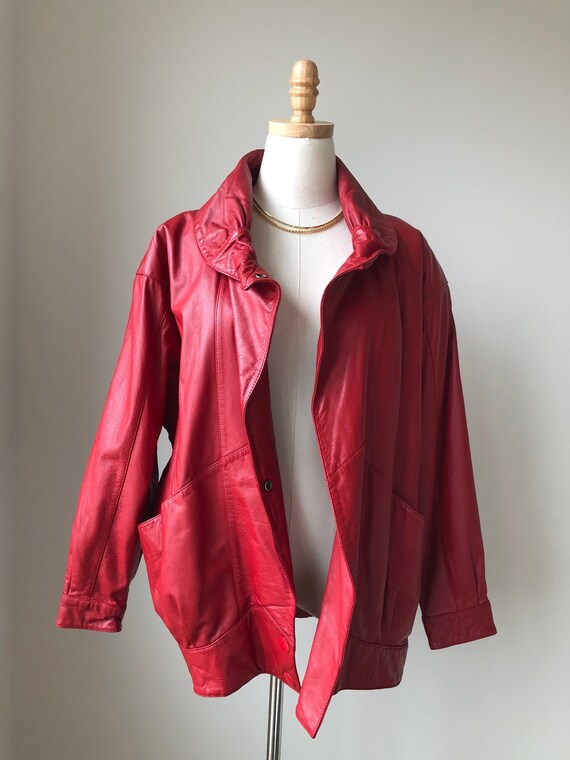 Vintage | Red Leather Jacket