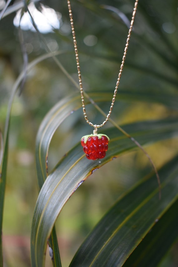 Raspberry necklace