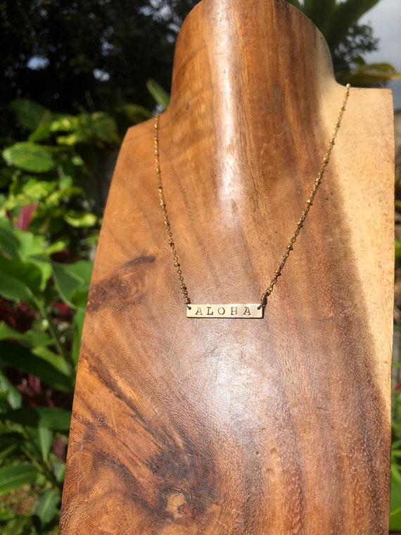 Aloha bar necklace