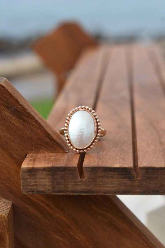 Mabe pearl ring