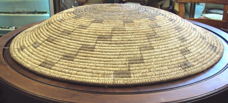 34 inch American Indian Basket Papago Tribe Arizona image 3