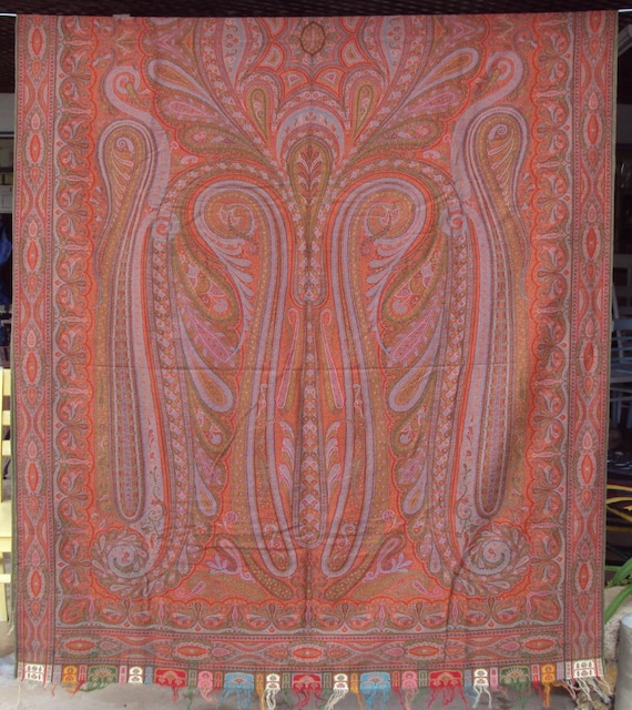 Paisley Shawl Antique 1800's Victorian Swirls of Many - Etsy Singapore