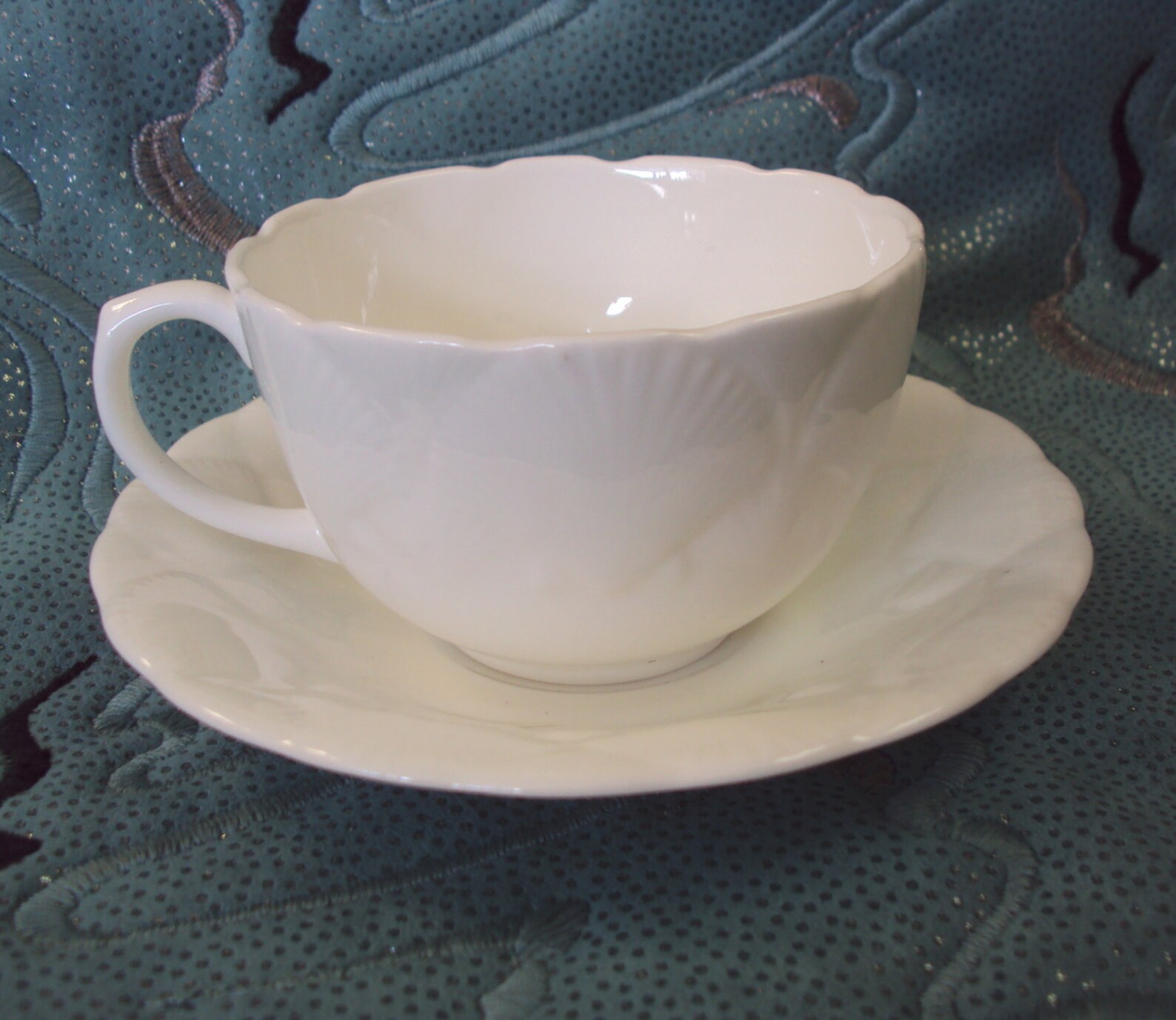 Wedgwood Oceanside Sea Shell English Cup and Saucer Etsy