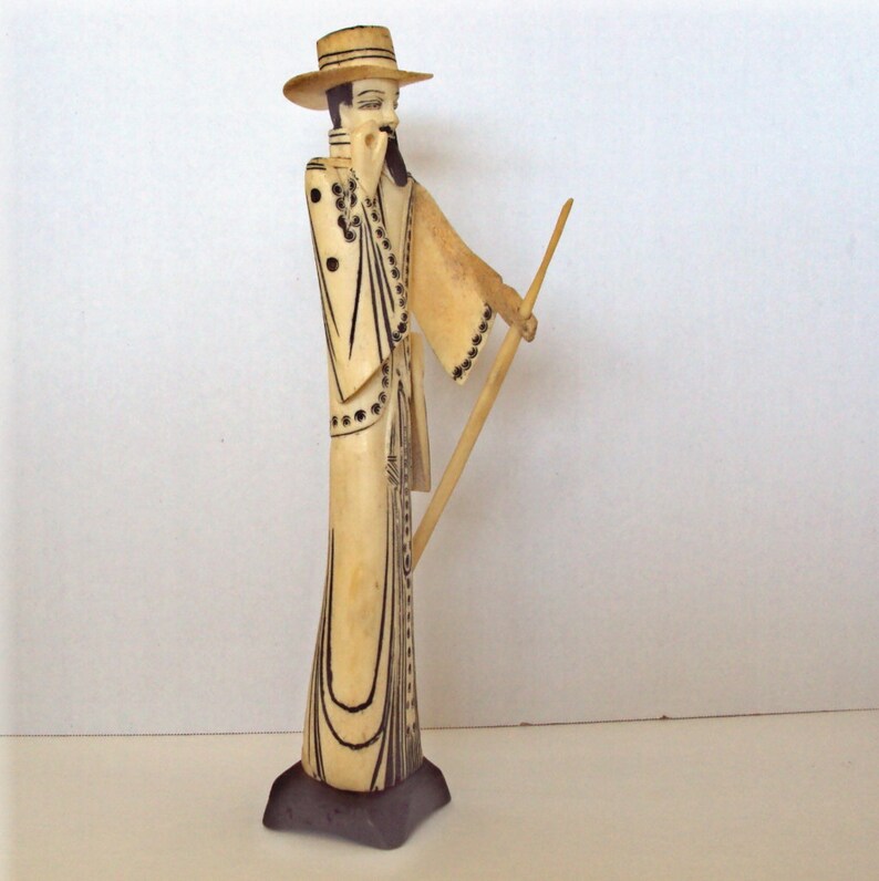 Chinese Bone Carving Vintage Etsy