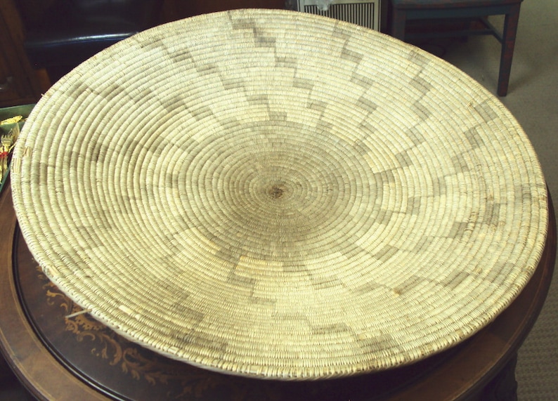 34 inch American Indian Basket Papago Tribe Arizona image 2