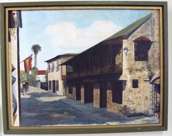 Oil Painting, St. Augustine Florida, Old Spanish Inn