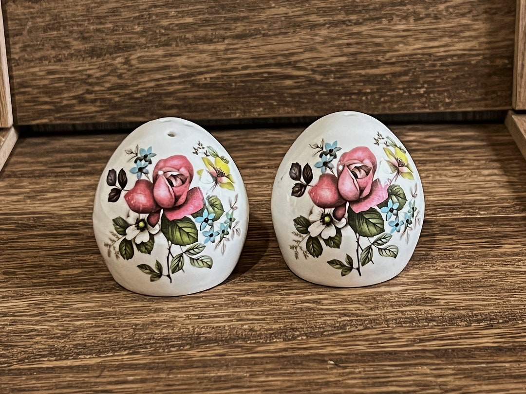 Lot De 4 Mini Salières Et Poivriers En Verre Blanc – Vintage, Déco Table