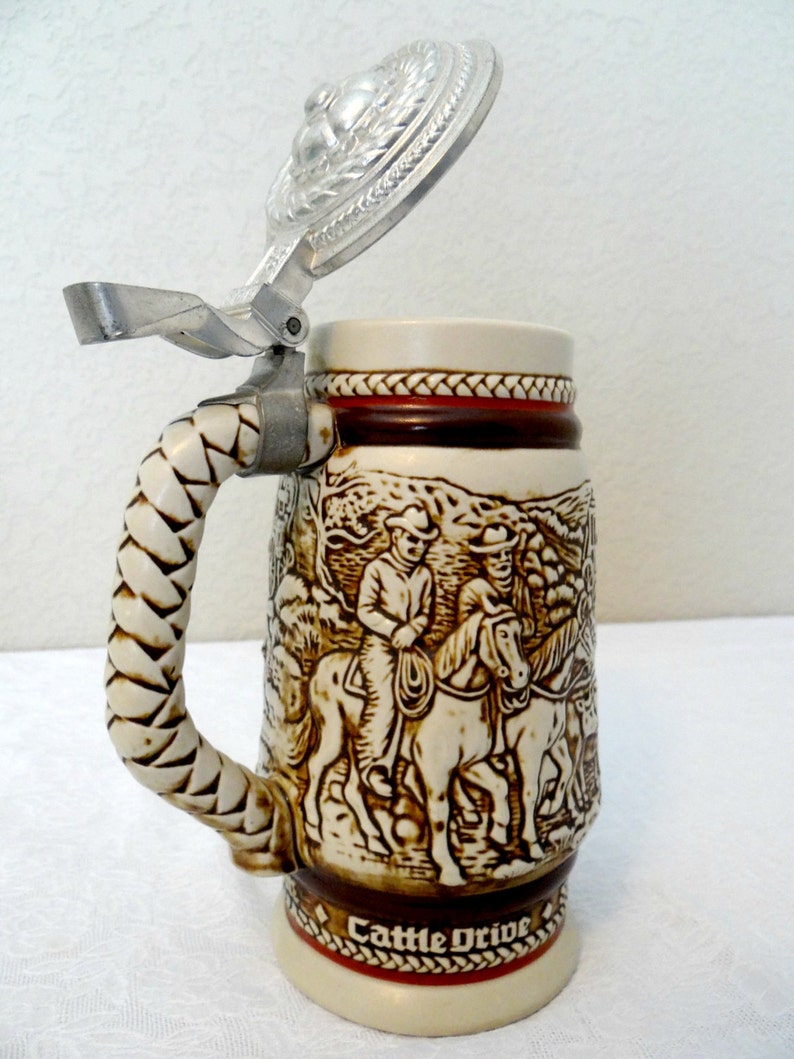 Vintage 1980 Avon Beer Stein Avon Southwestern Cowboy Chuck Etsy
