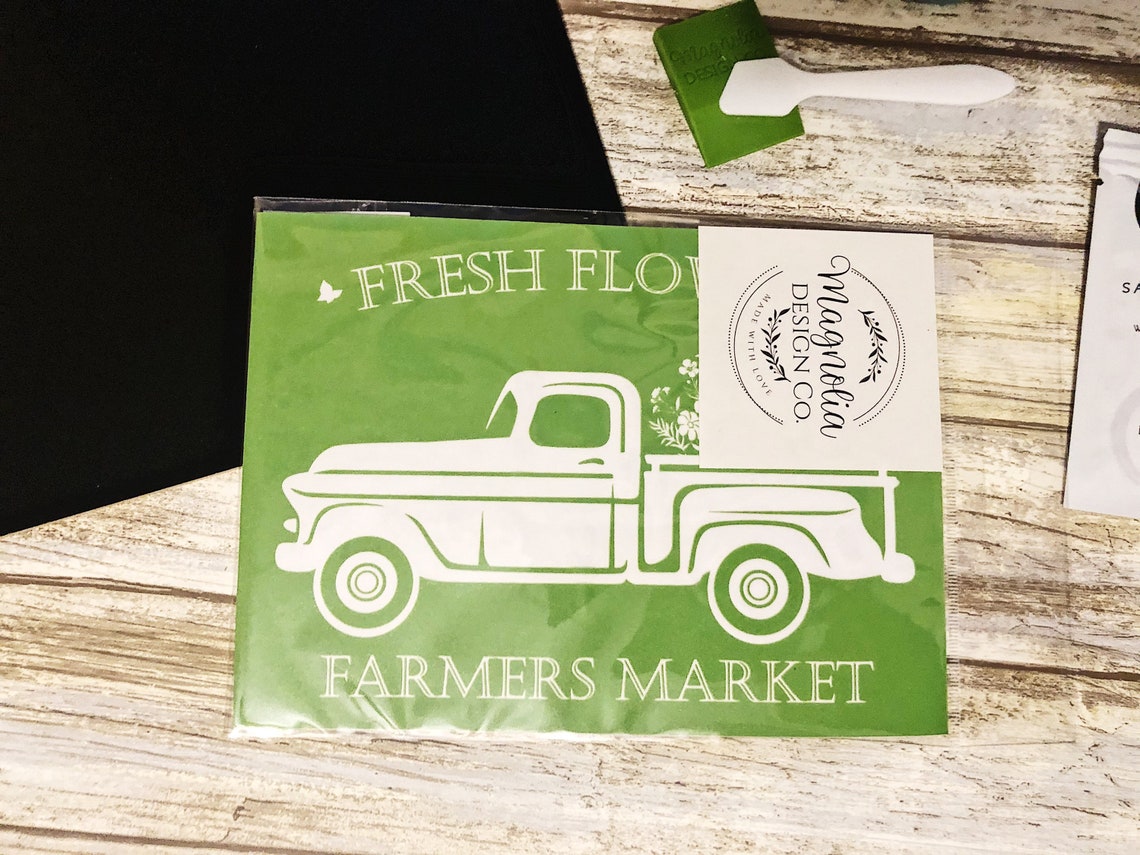 Magnolia Design Co DIY Kit Fresh Flowers Farmers Market Shelf - Etsy