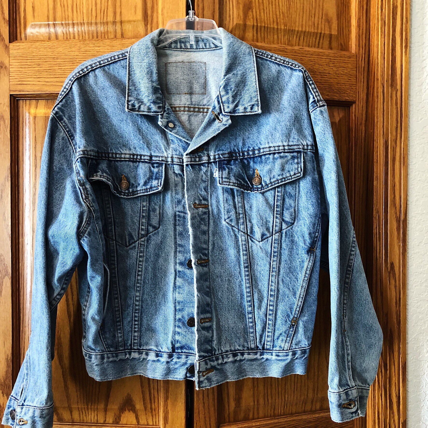 Vintage Levi's Jean Jacket Genuine With White Tab and Hand - Etsy