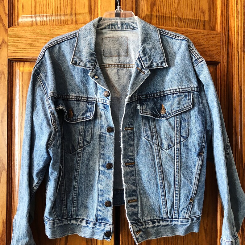 Vintage Levi's Jean Jacket Genuine With White Tab and Hand Etsy