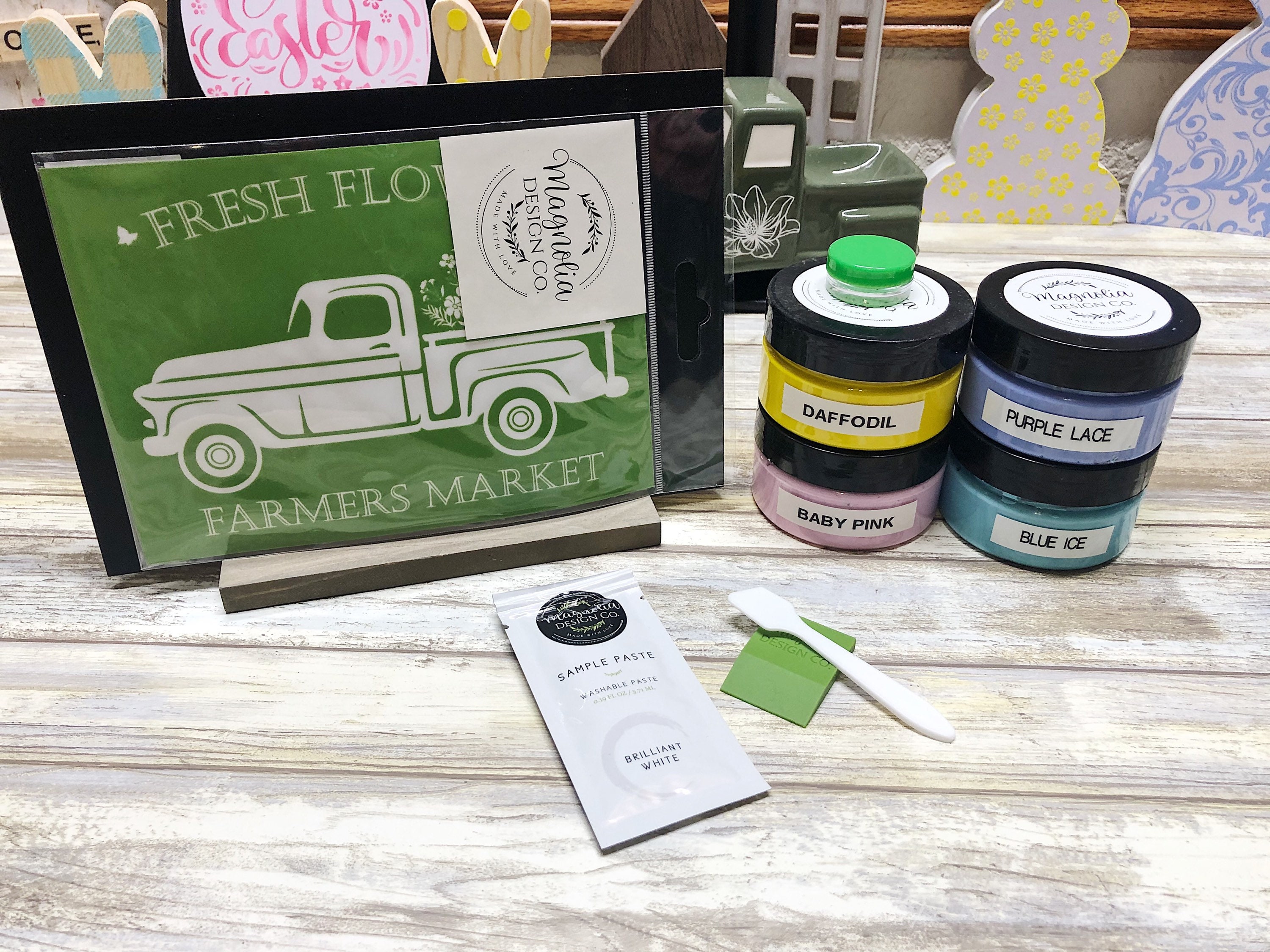 Magnolia Design Co DIY Kit Fresh Flowers Farmers Market Shelf Sitter ...