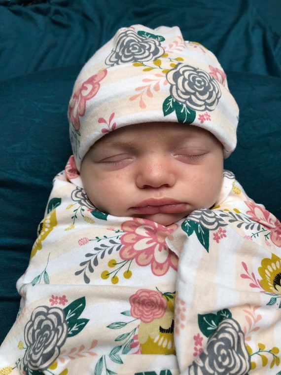 peach swaddle blanket