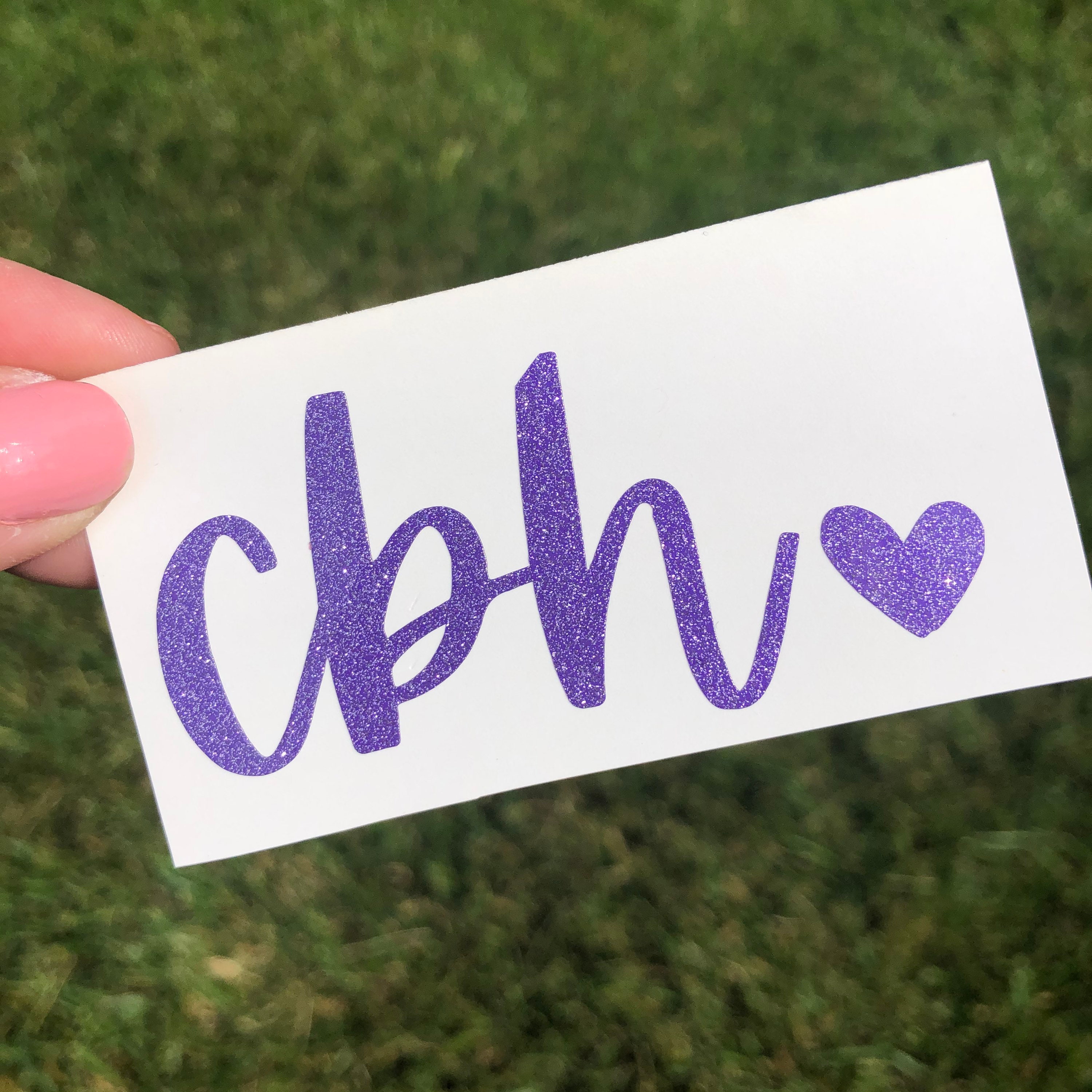 Initials Decal, Initial Stickers Initials Monogram Decal, Heart Initi…