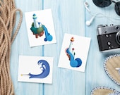 Lighthouse Painted Greeting Cards & Gift Tags