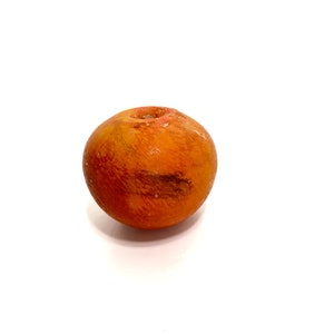 Rare Vintage Italian Carved Alabaster Stone Persimmon