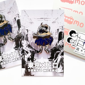 Tokyo Metro Enamel Pin- Japanese Schoolgirl