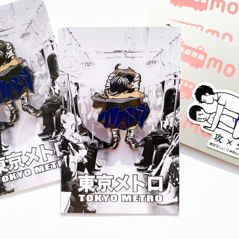 Tokyo Metro Enamel Pin- Japanese Schoolgirl 