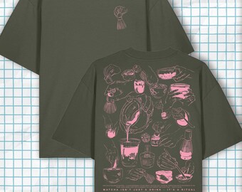 Matcha Lover - Oversized T-shirt made from organic cotton 200gsm