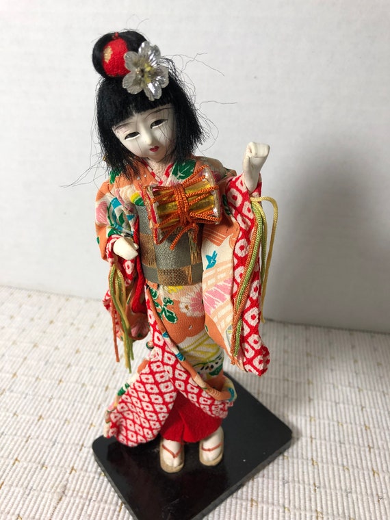 vintage japanese geisha doll