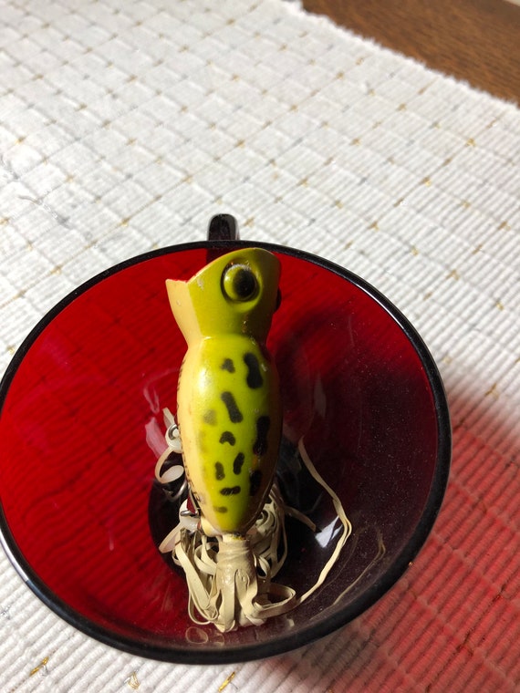 Leurre De Pêche Vintage Arbogast Hula Popper - Rare, Original - Pour Collection