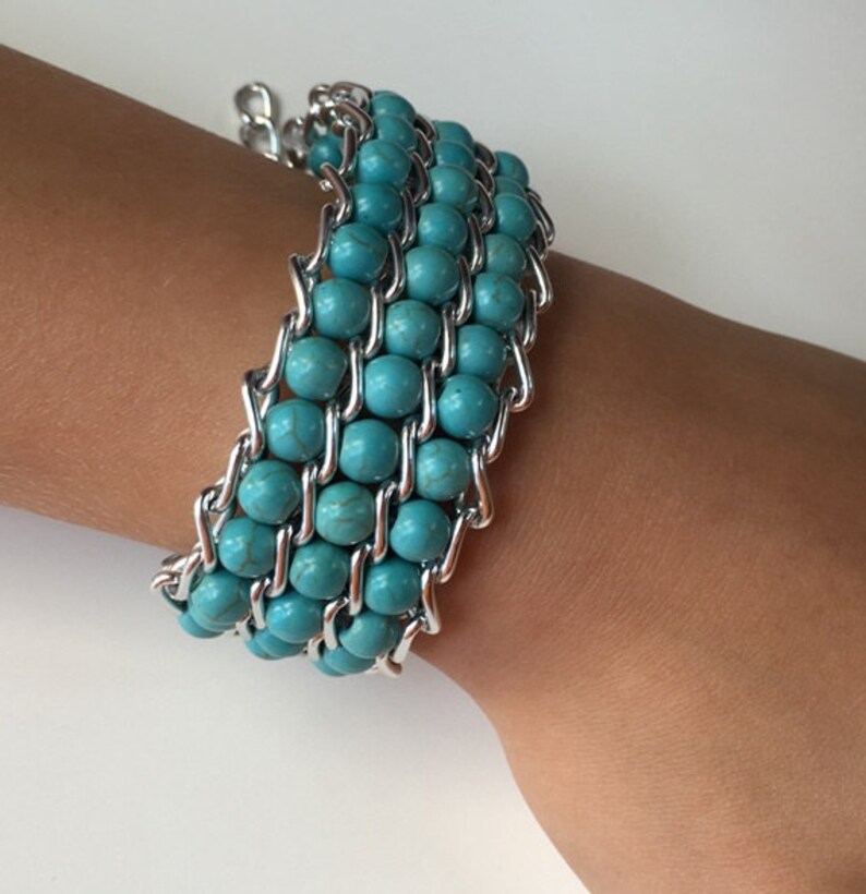 Cuff Bracelet for Ladies Turquoise Bracelwt Bracelet Cuffs Etsy