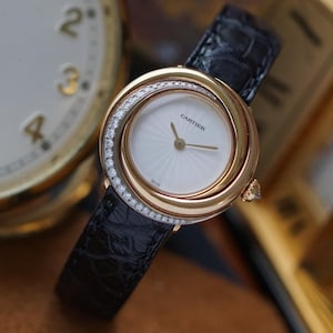 Cartier Trinity Diamond Ref. 2357 Tri-Color Yellow White Rose Gold 2000s