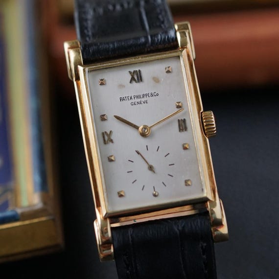 Patek Philippe Rare Ref. 2415 Rectangular 18k Yel… - image 6