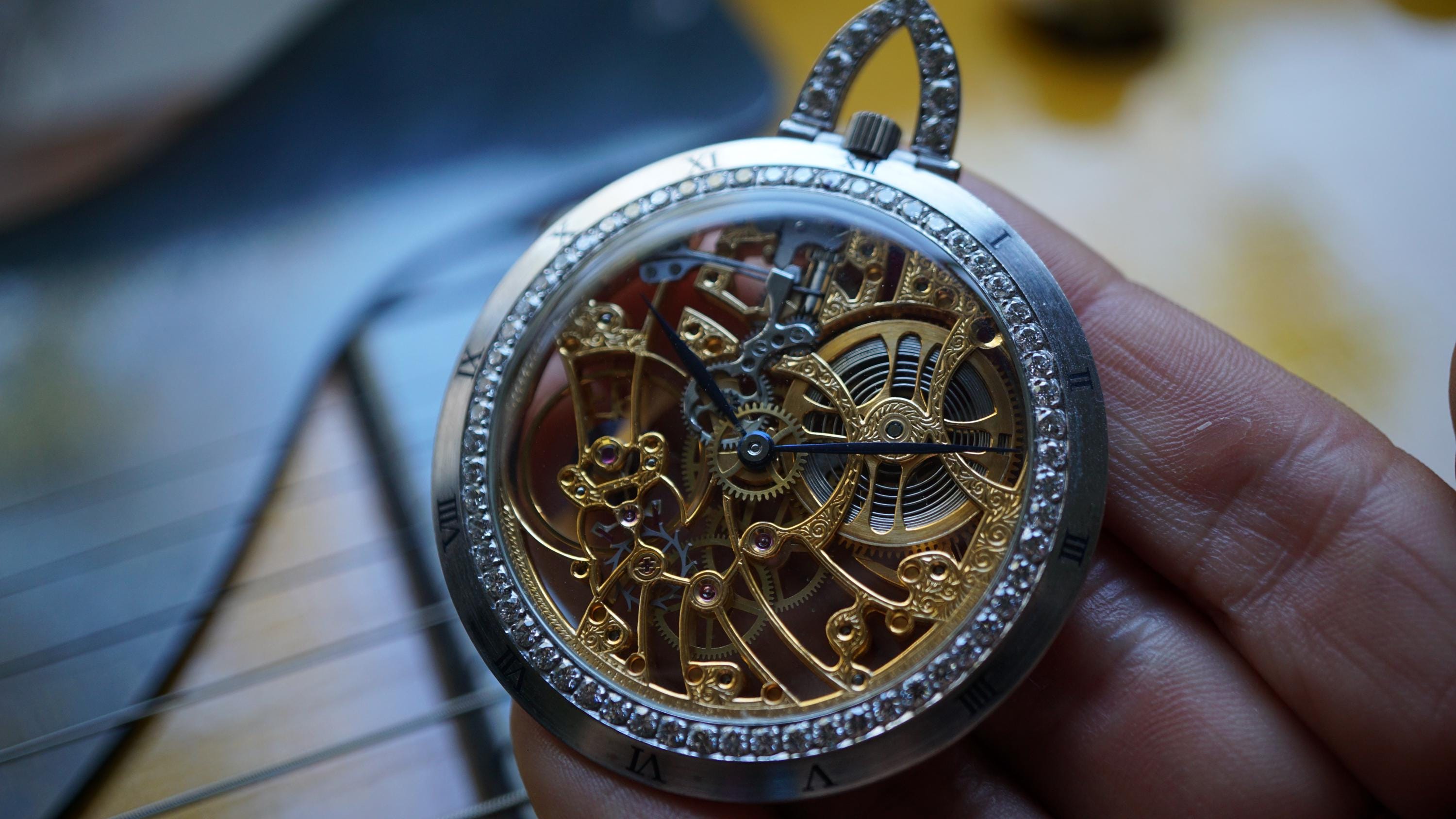 AUDEMARS PIGUET - オーデマ・ピゲ 懐中時計 オーデマ ピゲ 18K スケルトン ダイヤモンド 希少 ヴィンテージ