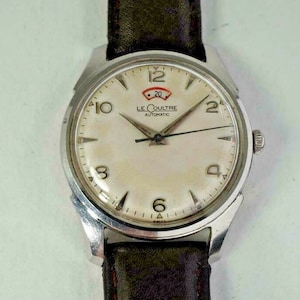 Authentic Vintage LeCoultre Stainless Steel Automatic Power Wind c. 1950’s