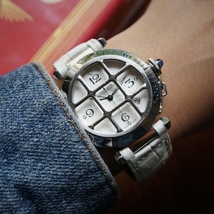 Cartier Pasha de Cartier Ref. 2379 Stainless Steel Divers Grill Automatic 1990s