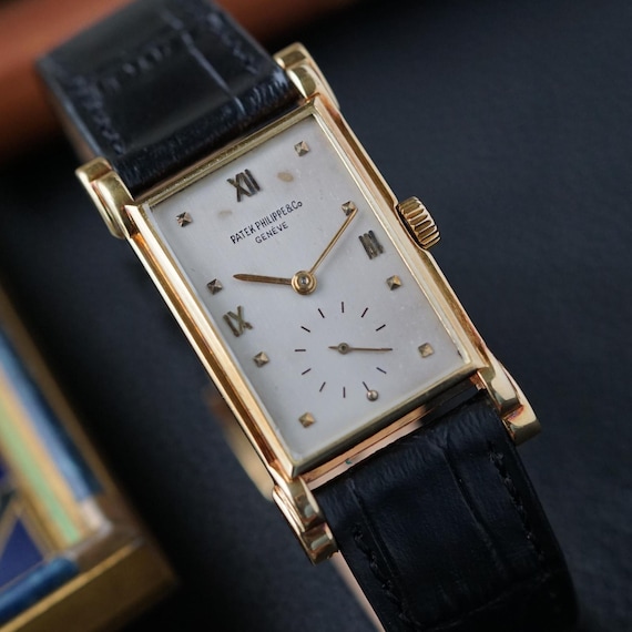 Patek Philippe Rare Ref. 2415 Rectangular 18k Yel… - image 4