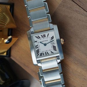 Cartier Tank Française Ref. 2465 Steel / 18k Gold Medium 25 mm 2000s
