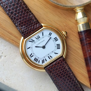 Cartier Gondole Ellipse Paris Ref. 78091 18k Yellow Gold 33 mm Manual Wind 1980s