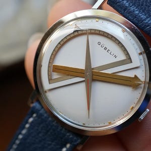 Juvenia Architect Sextant Steel Retailed by Gubelin Vintage Watch