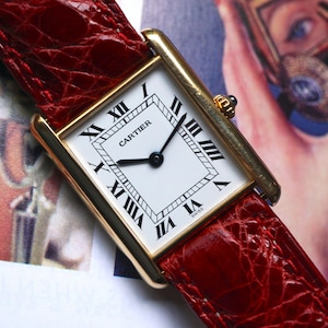 Cartier Tank 18k Yellow Gold 24 mm Quartz 1990s Unisex