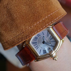 Cartier Roadster Ref. W62018Y5 2676 Women's Watch 18k Yellow Gold w/ Deployment 2000s