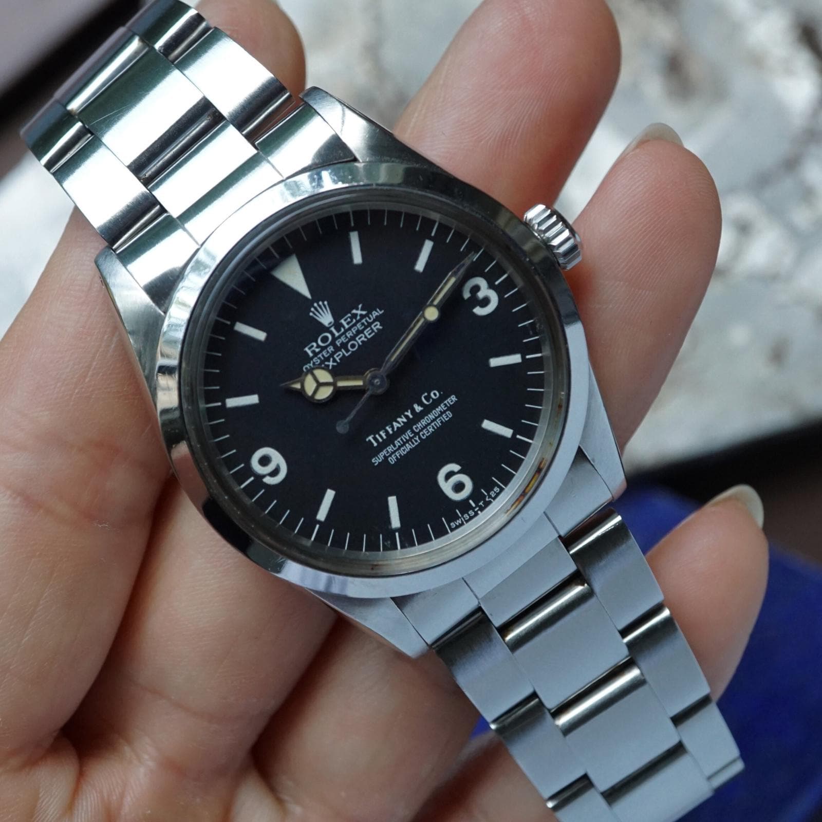 ロレックスの1970年テイファニイとエクスプローラのダブルネームの当時