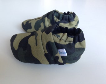 Cotton Baby Booties Camoufluge
