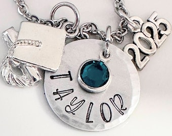 Class of 2026, Graduation Gift, Graduation 2026, Graduation Jewelry, Personalized, Gift for Her, High School, College, Name Jewelry