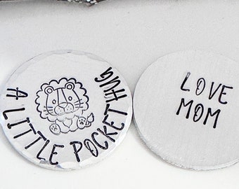 Pocket Token, Stamped, Gift for Him, Gift for Her, Pocket Hug, Inspirational, Gift for Kids, Back to School, Love Token, Cute, Encouragement