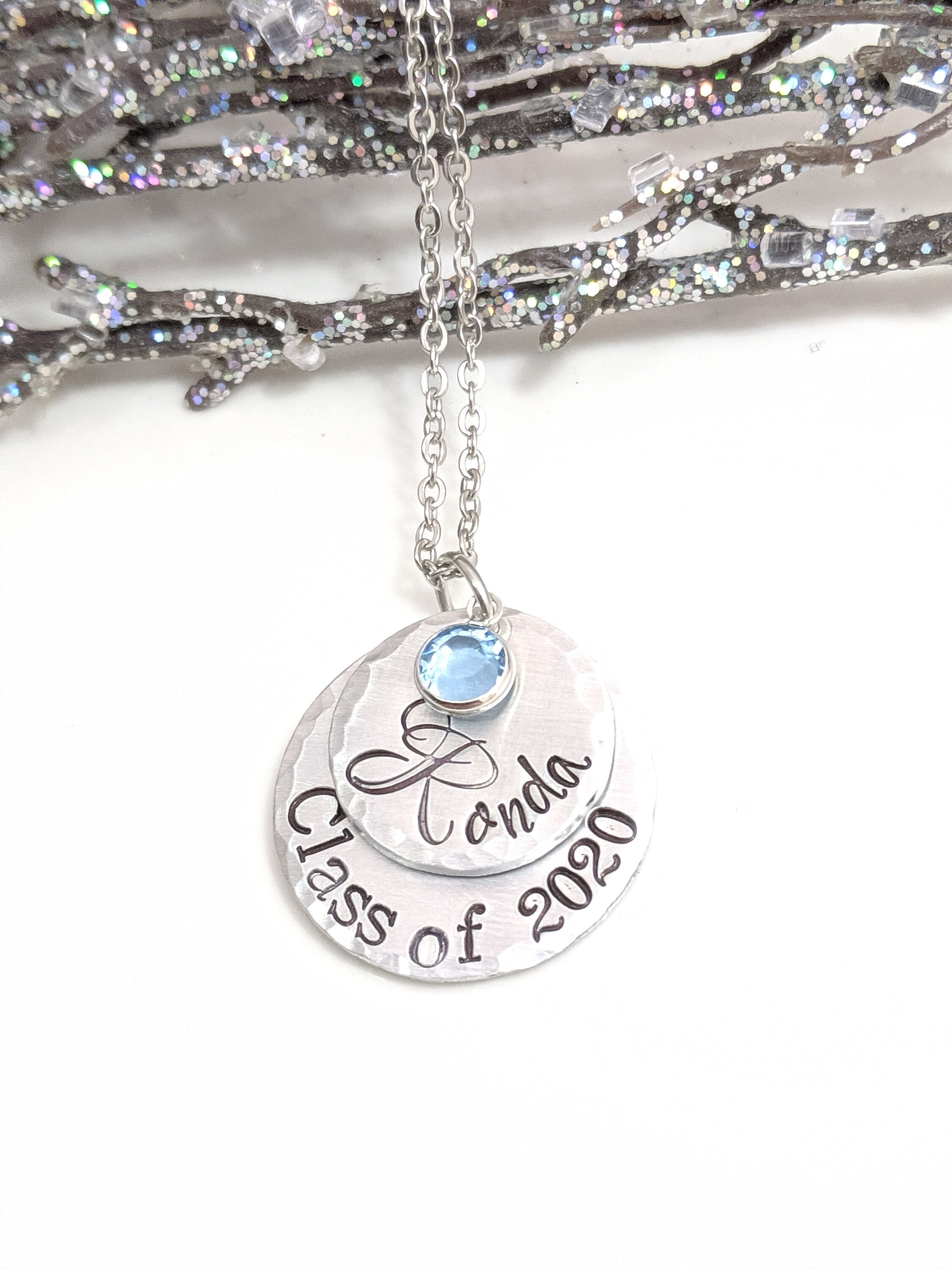Class of 2020 Personalized Necklace - Graduation Gift ...
