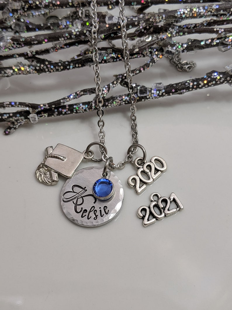 Class of 2021 Graduation Necklace Graduation Jewelry | Etsy