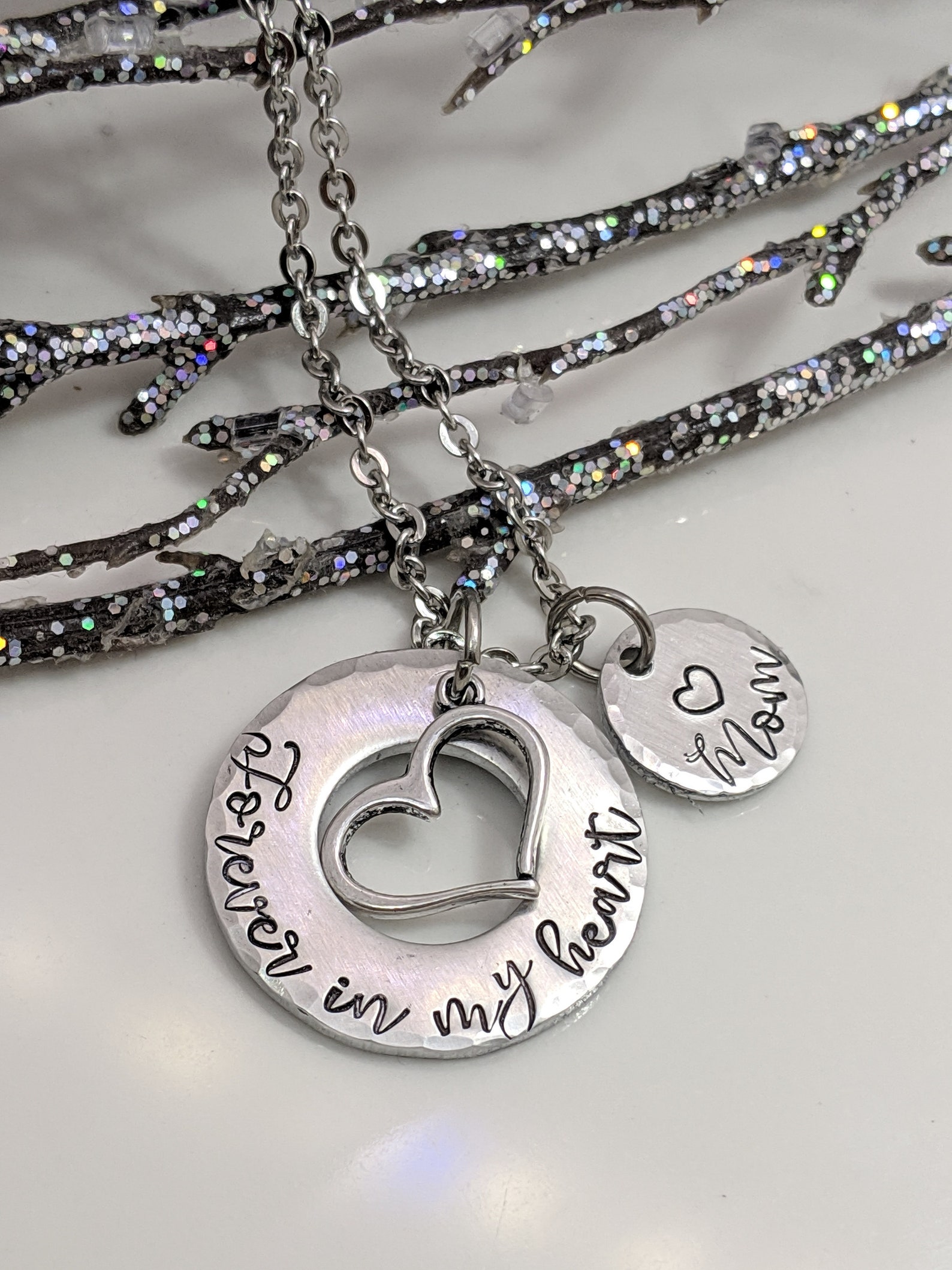 Remembrance Necklace Memorial Jewelry Loss Jewelry Etsy