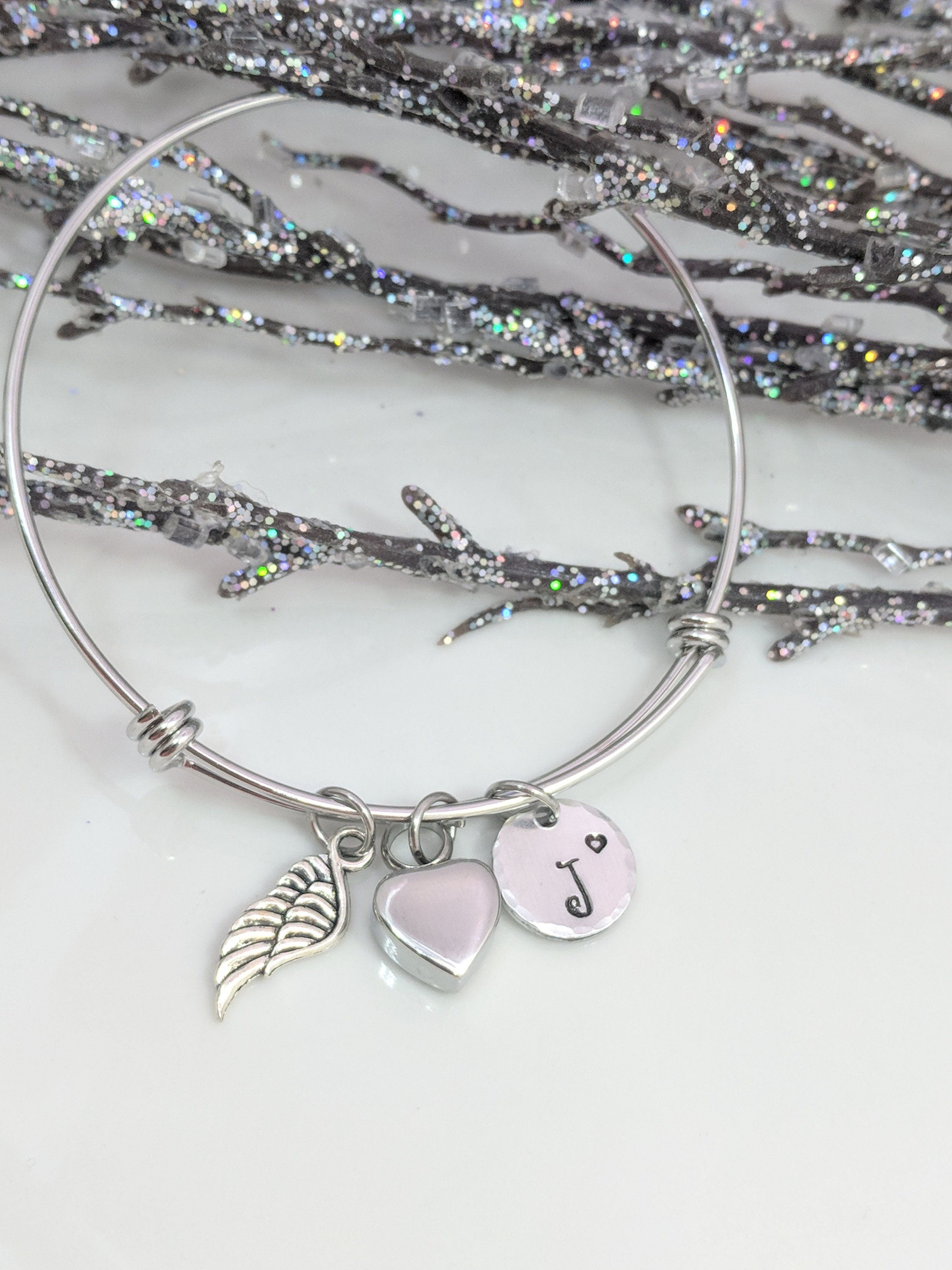 Urn Bracelet Personalized Urn Jewelry Sympathy Gift Loss Etsy