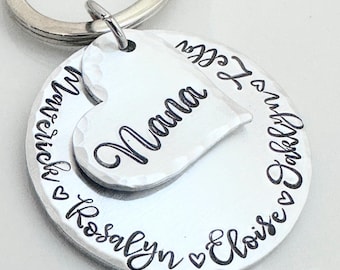 Regalos para la abuela, obsequios para la abuela, Nana, regalo personalizado, hecho a mano, regalos con nombre, estampado a mano