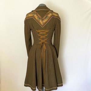 Victorian Corset Coat, Lagenlook Shabby Coat, Steampunk Coat, Size Small Winter Coat