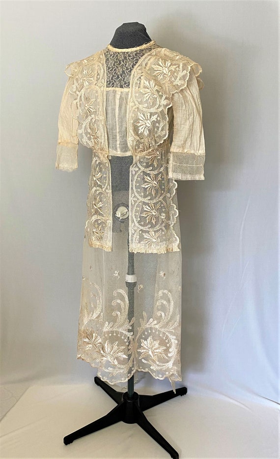 SOLD! Antique Lace Wedding Dress, Edwardian Titani